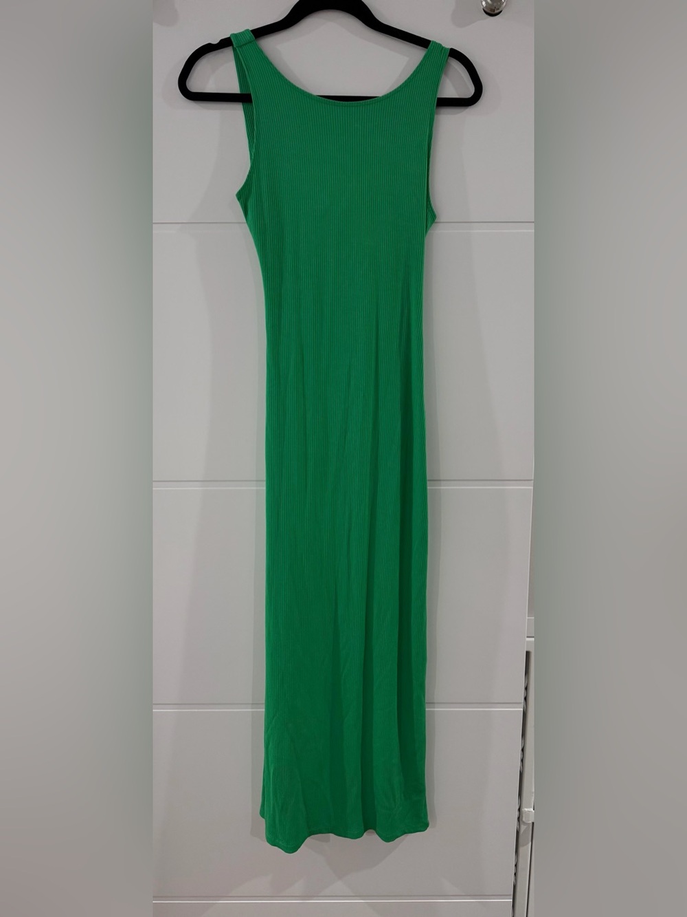 l*space Green Ribbed Midi Dress